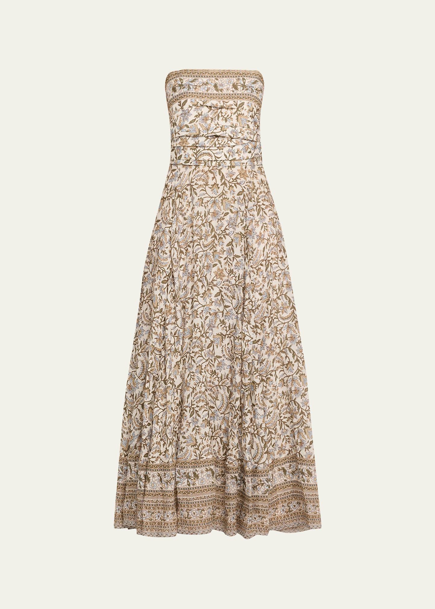 lana floral strapless maxi dress