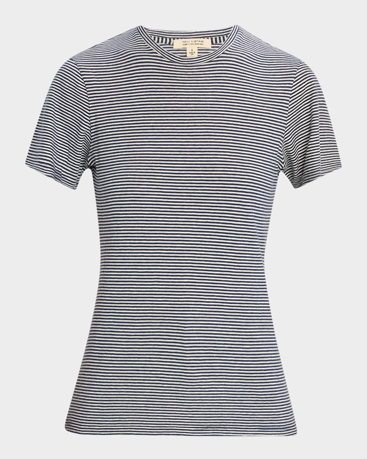 lana striped short-sleeve t-shirt