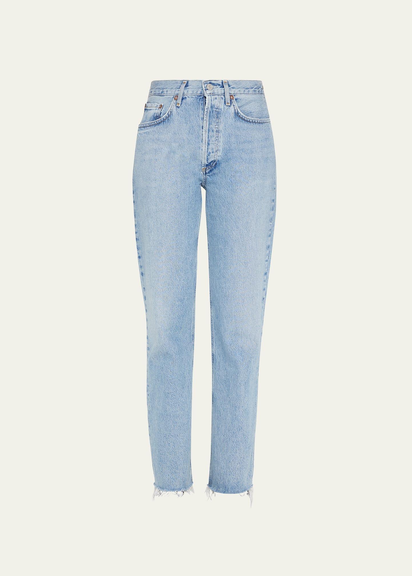 lana vintage straight ankle jeans