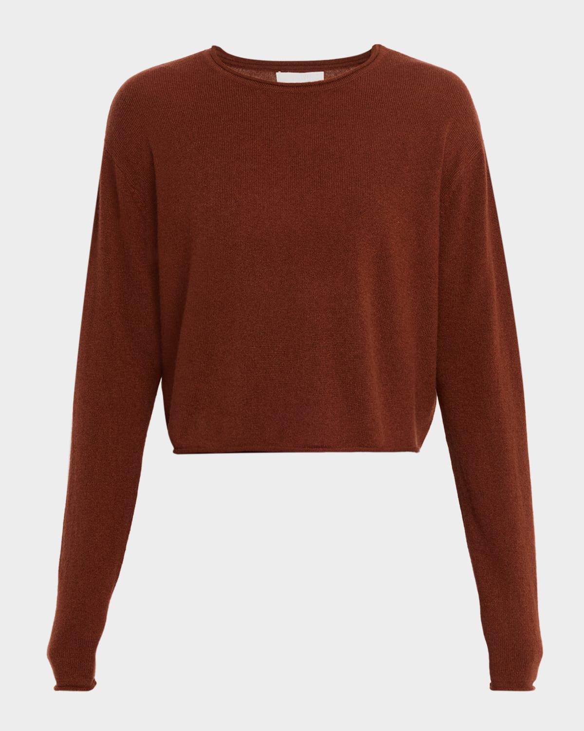 lance cropped cashmere pullover