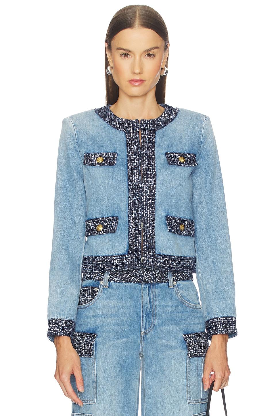 landon cropped denim jacket