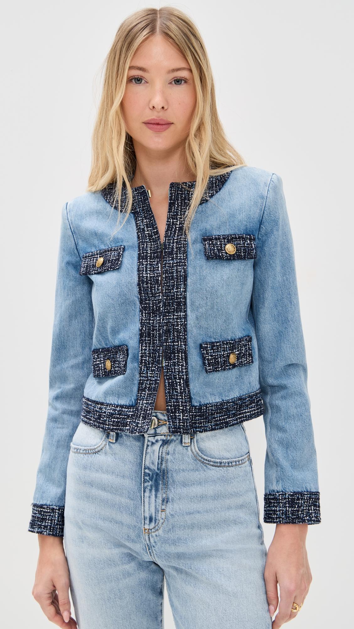 landon cropped denim jacket
