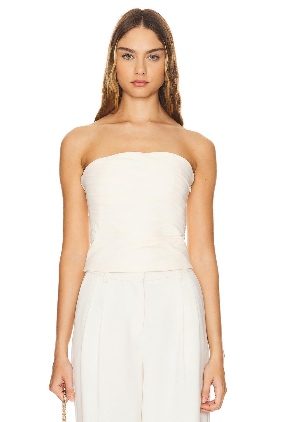 lani strapless draped bodice