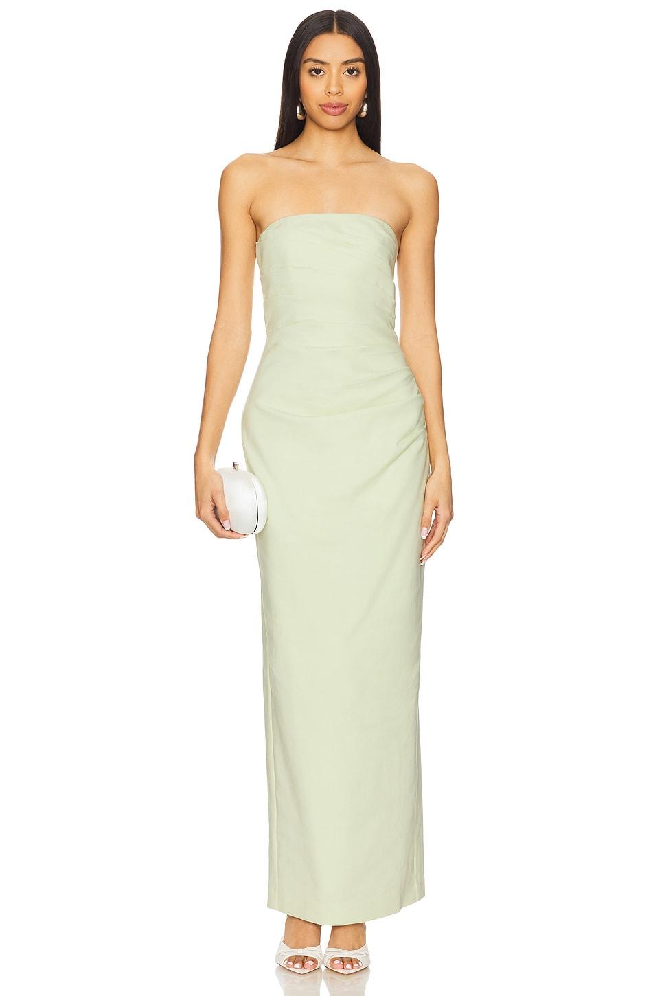 lani strapless draped maxi dress