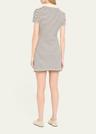 lanier stripe short-sleeve polo dress