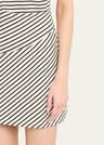 lanier stripe short-sleeve polo dress