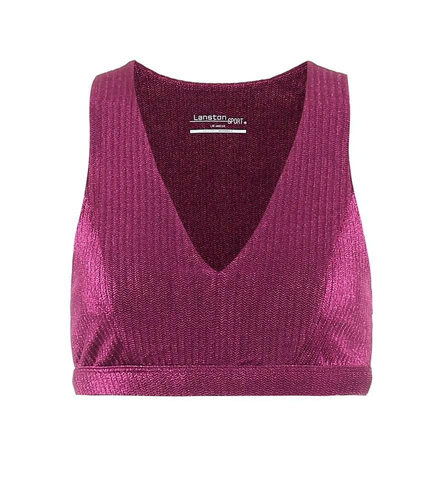 lanston sport highland jacquard sports bra