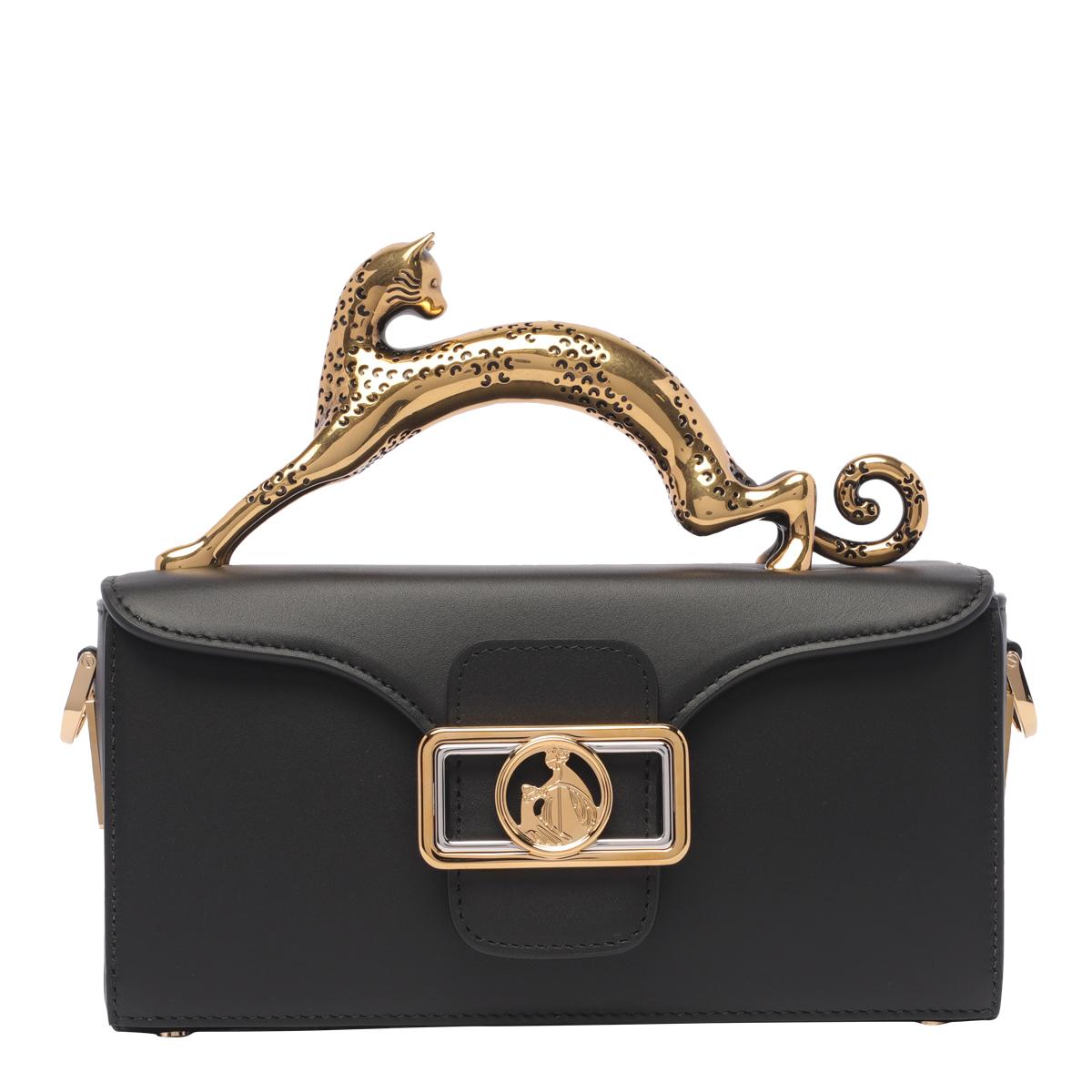 lanvin bags black calf leather - women