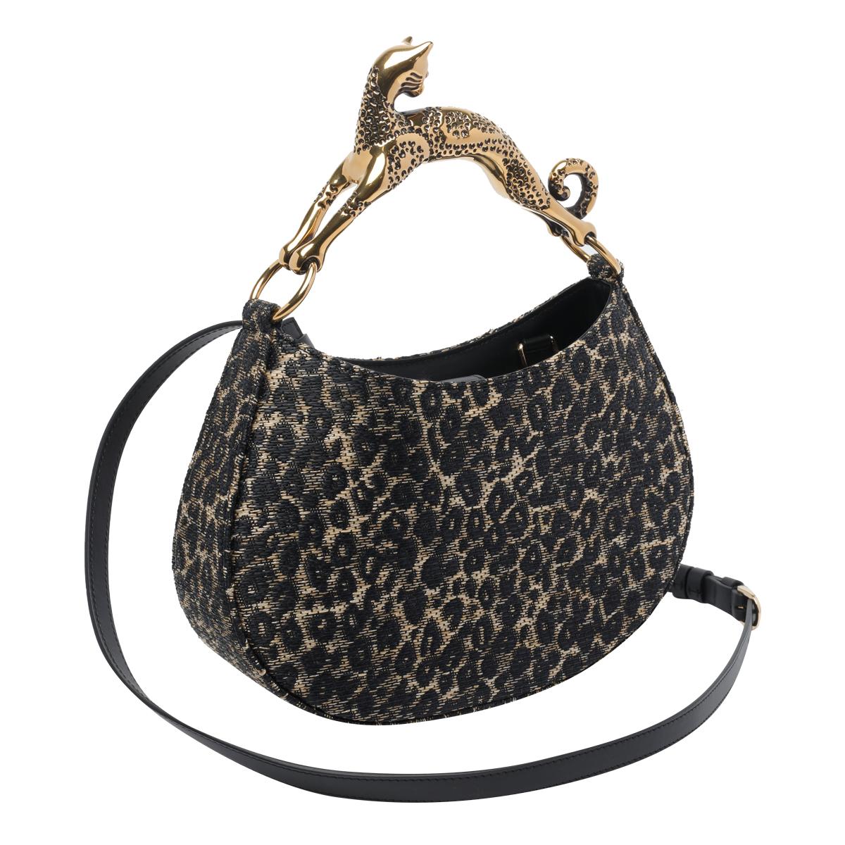 lanvin bags brown viscose polyester - women