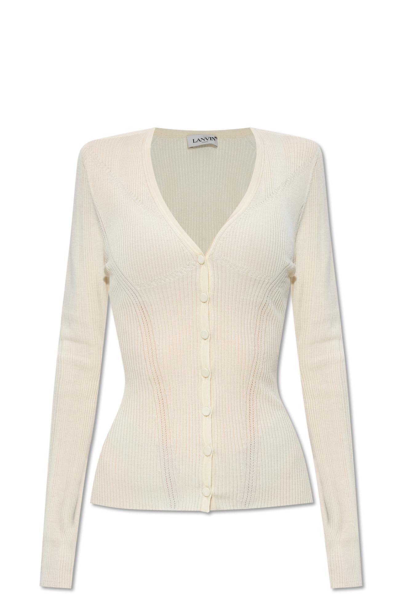 lanvin cardigan with long sleeves
