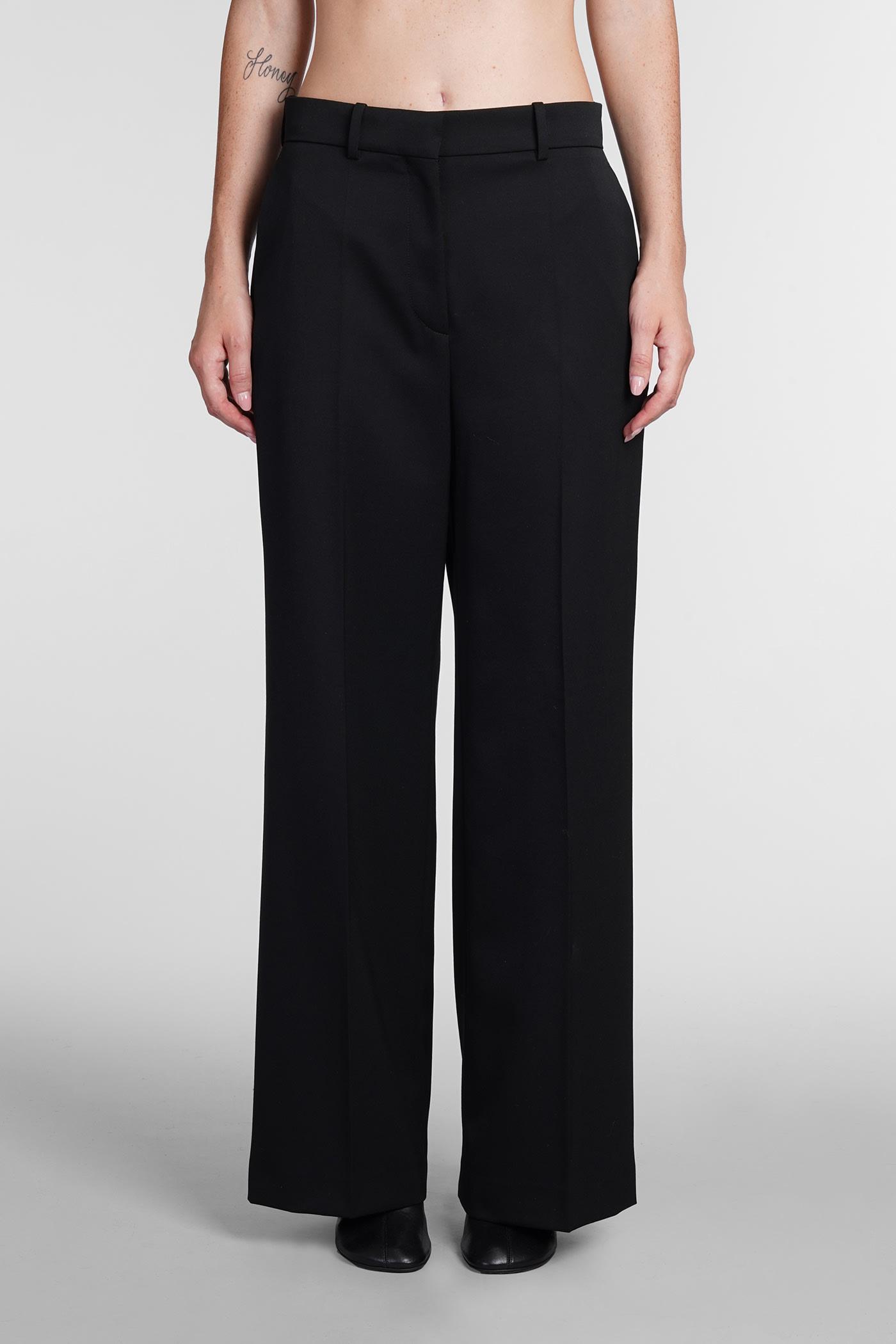 lanvin high-waisted wool trousers