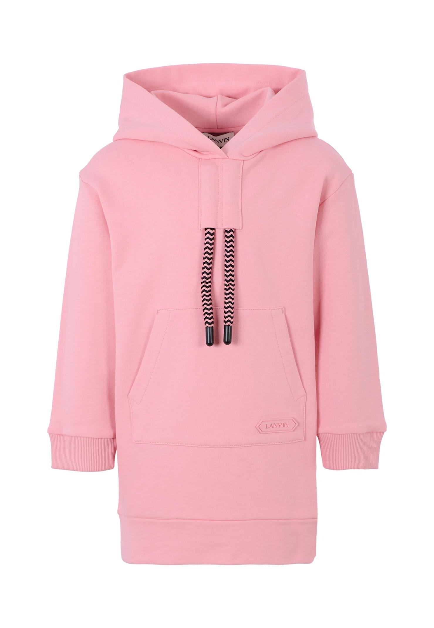 lanvin pink dress for girl with logo