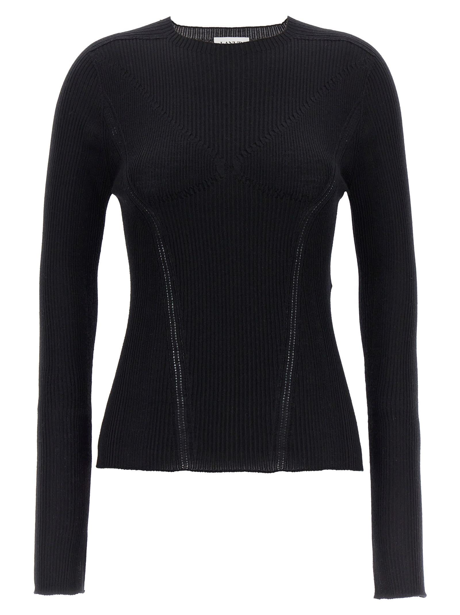 lanvin ribbed sweater