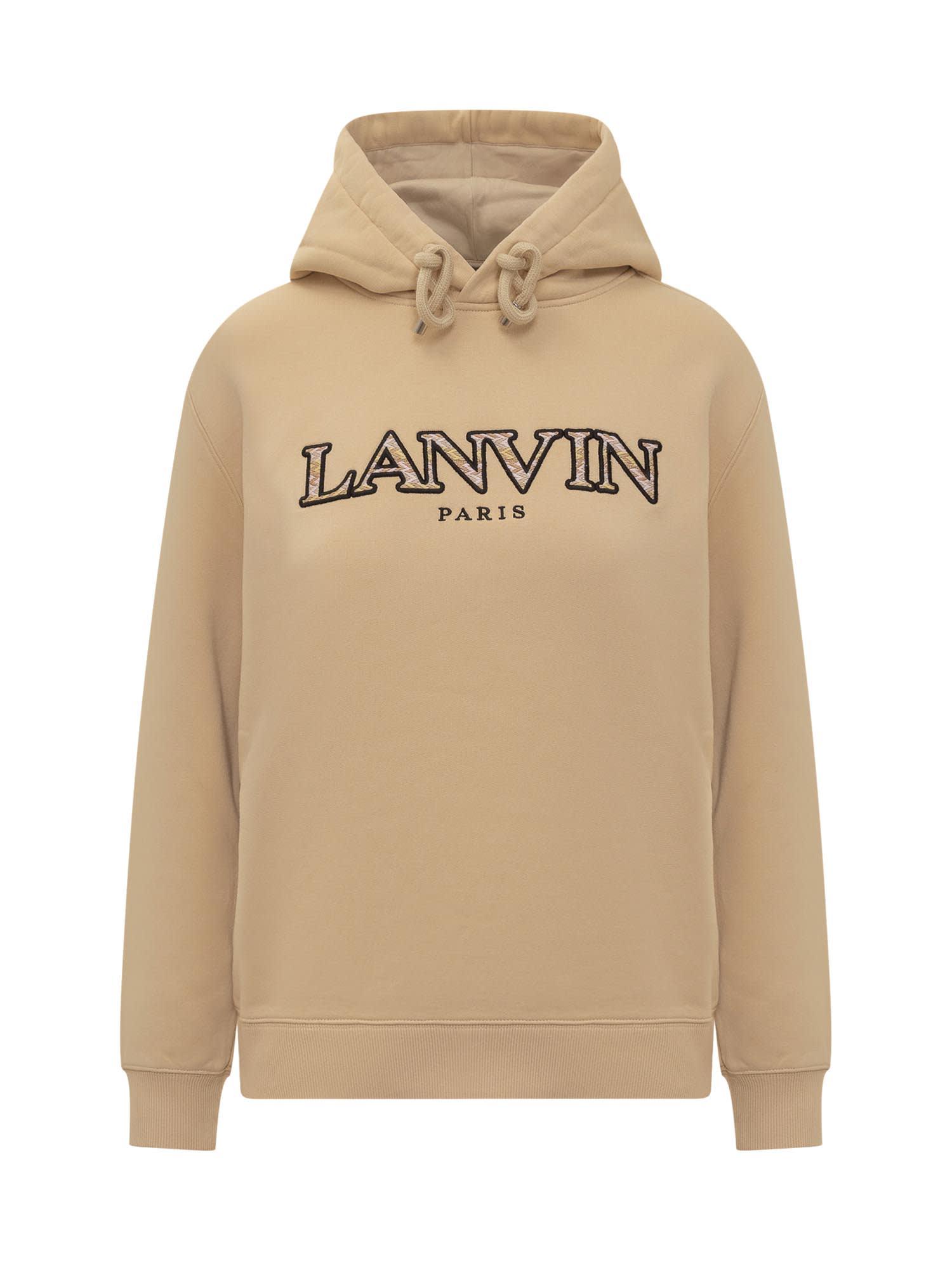 lanvin sweatshirt with logo embroidery