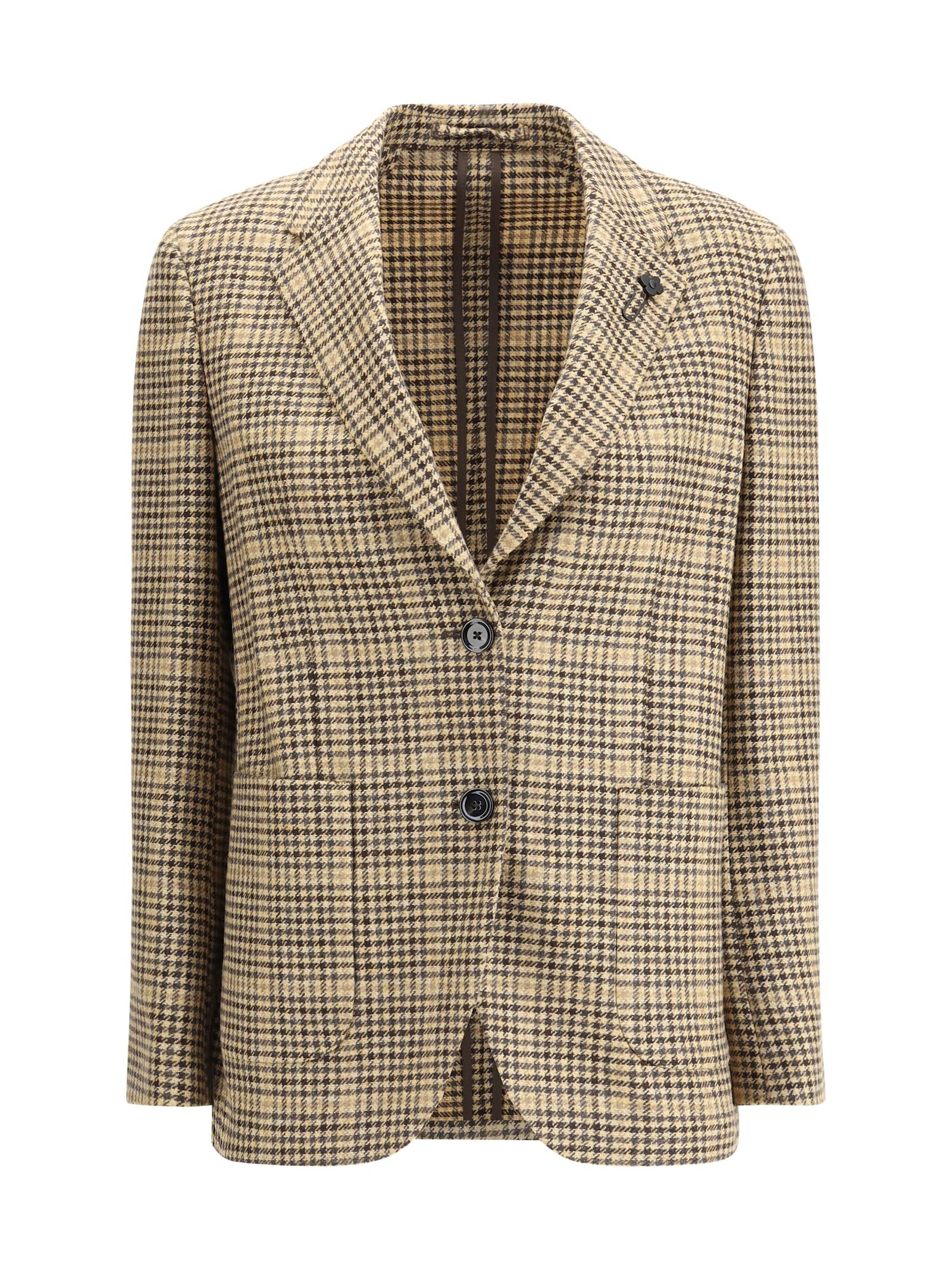 lardini houndstooth blazer