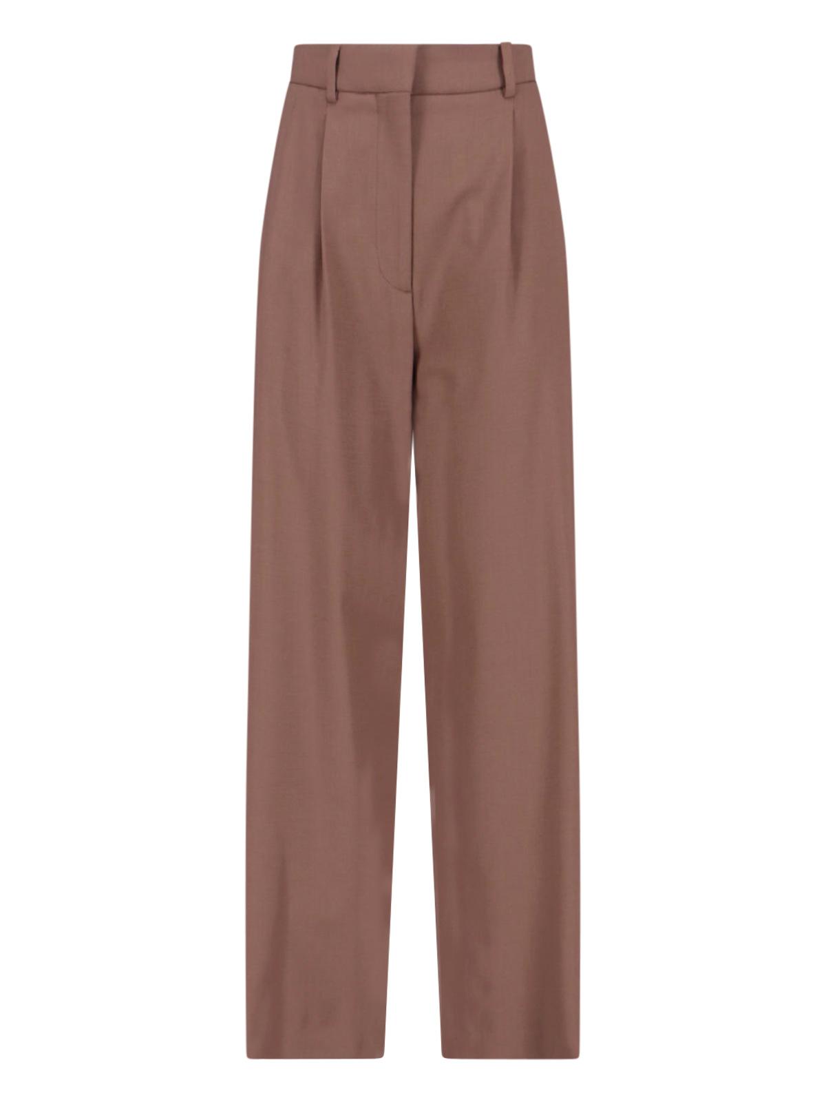 lardini trousers brown virgin wool - women