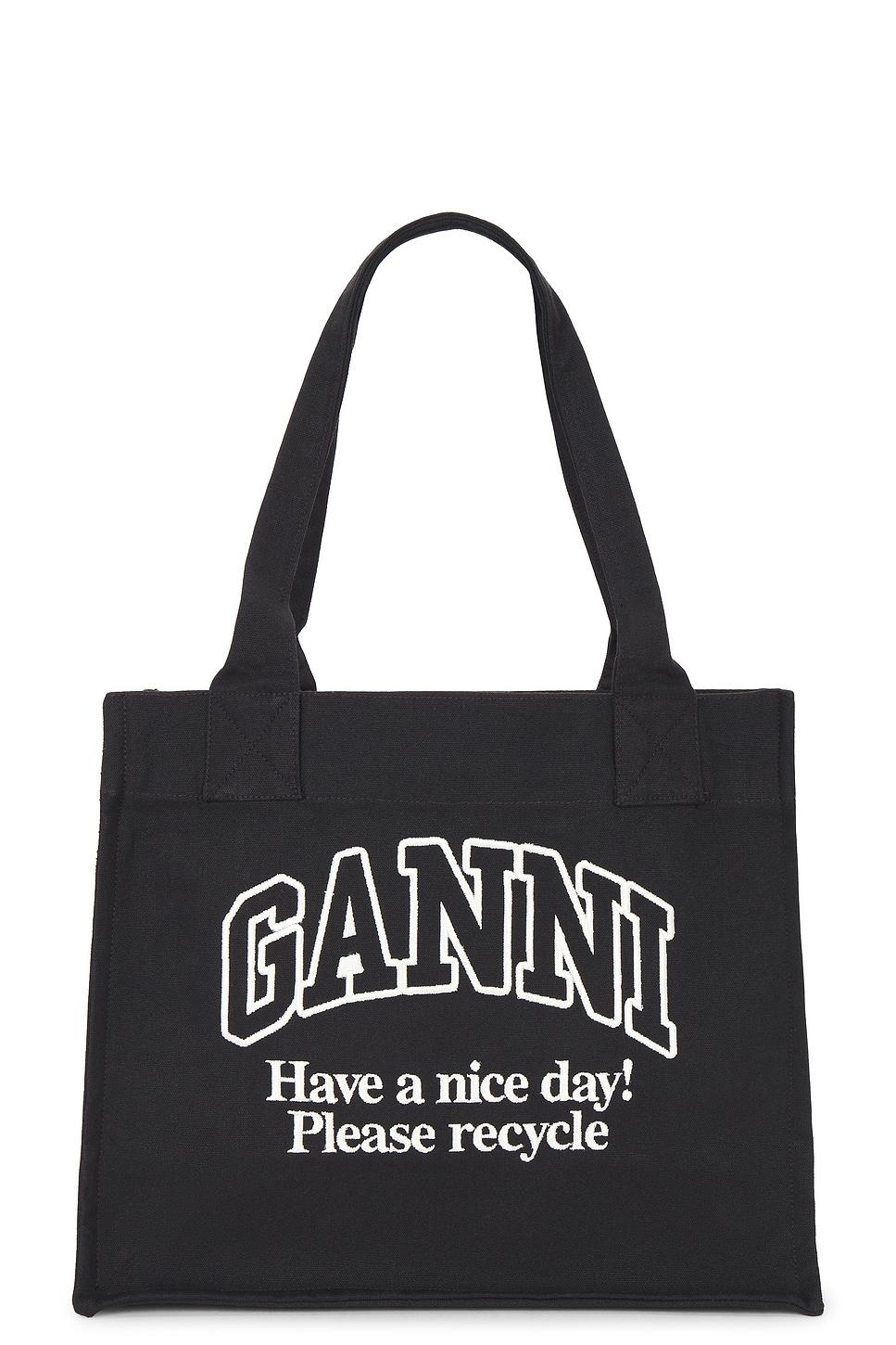 large easy shopper contrasted logo bag