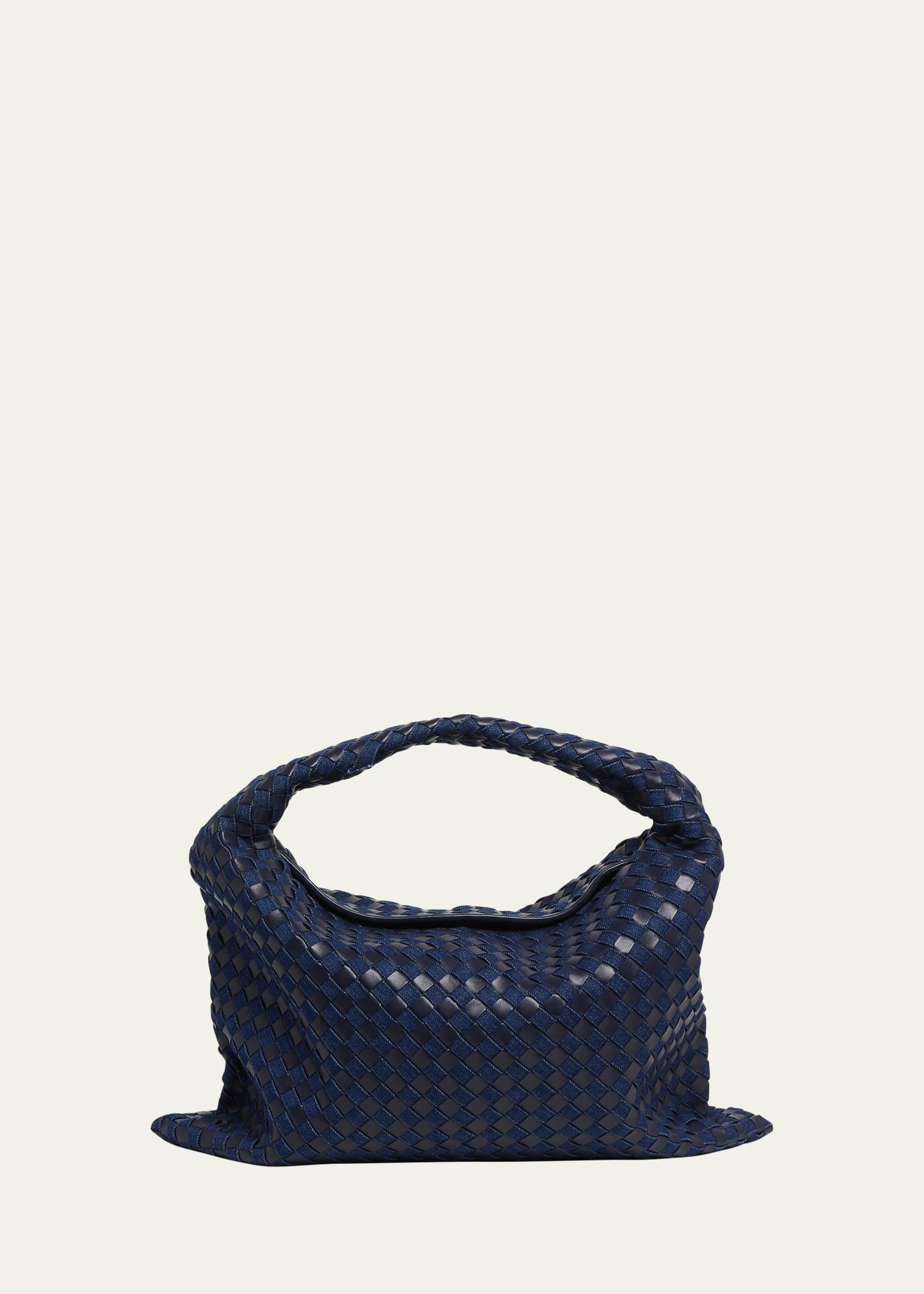 large hop denim hobo bag