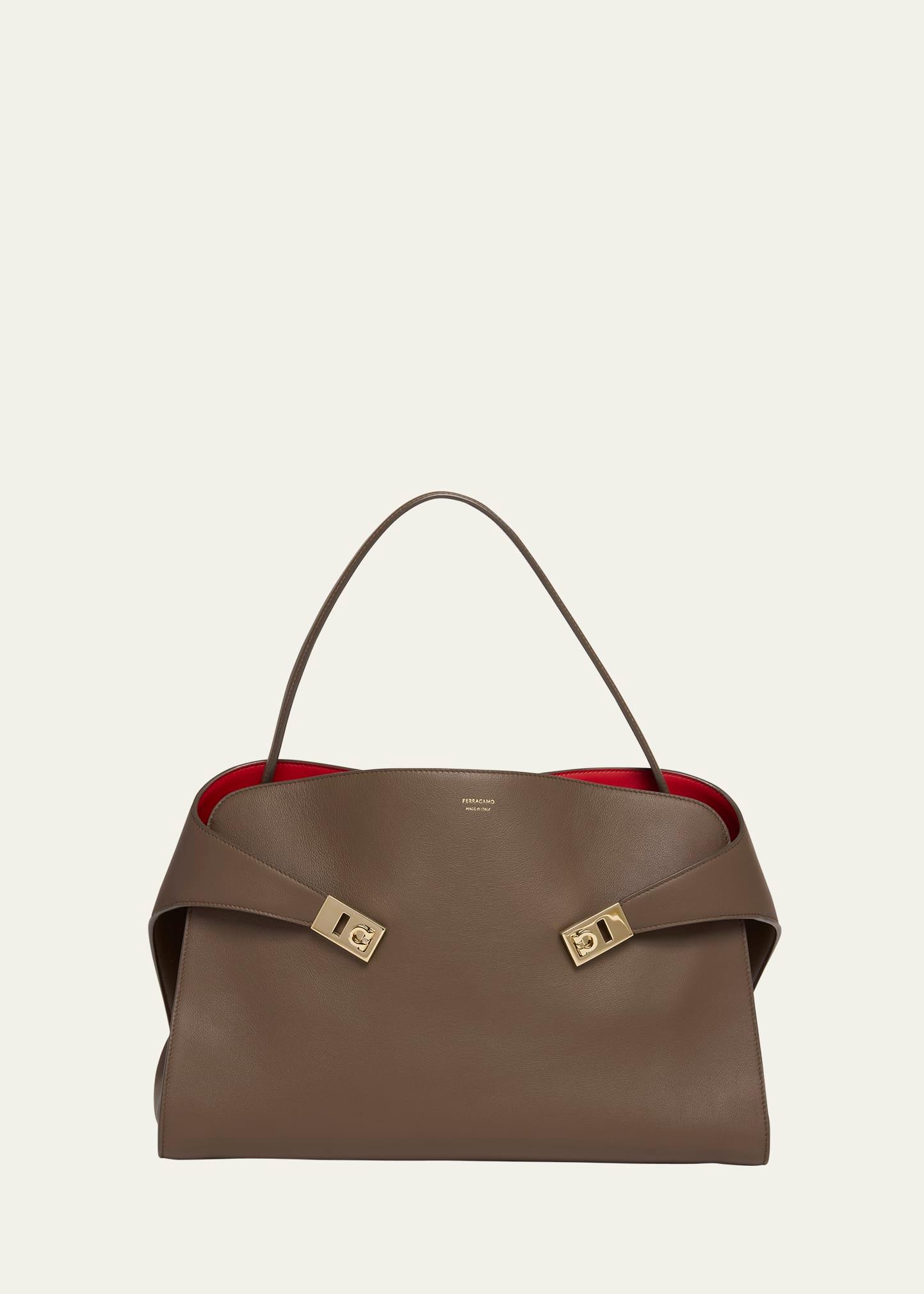 large hug soft bicolor shoulder bag