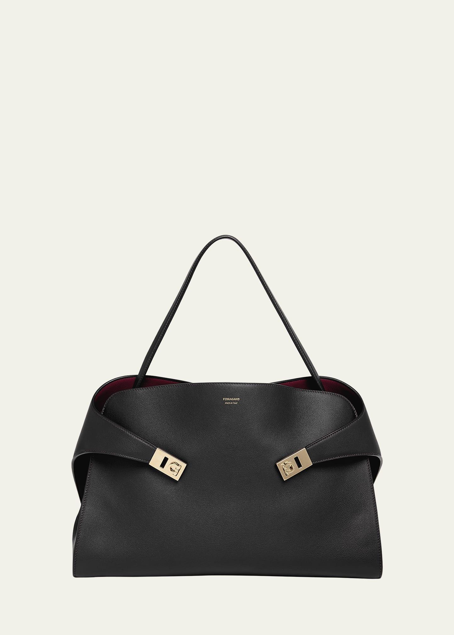 large hug soft bicolor shoulder bag