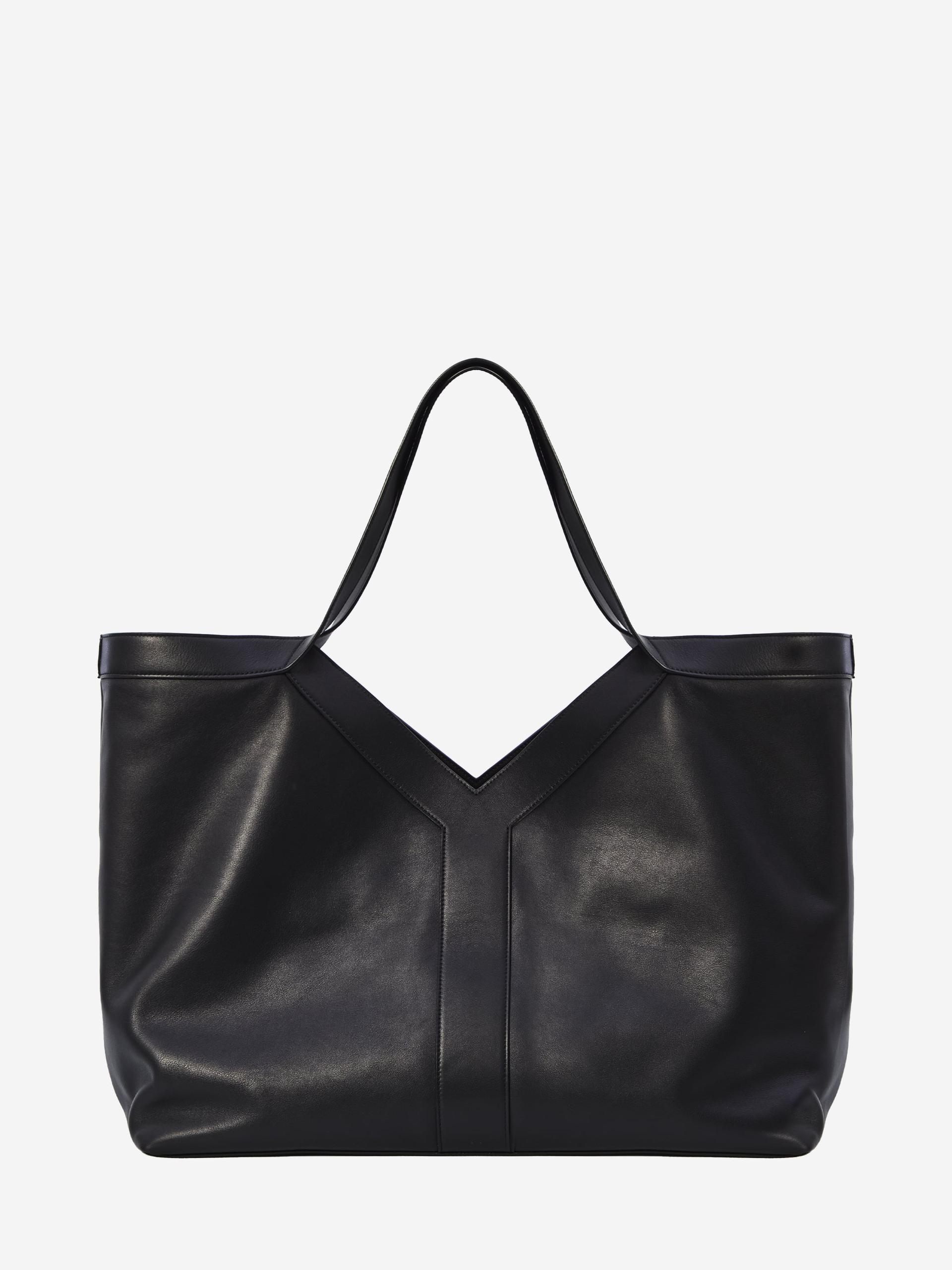 large y tote in leather