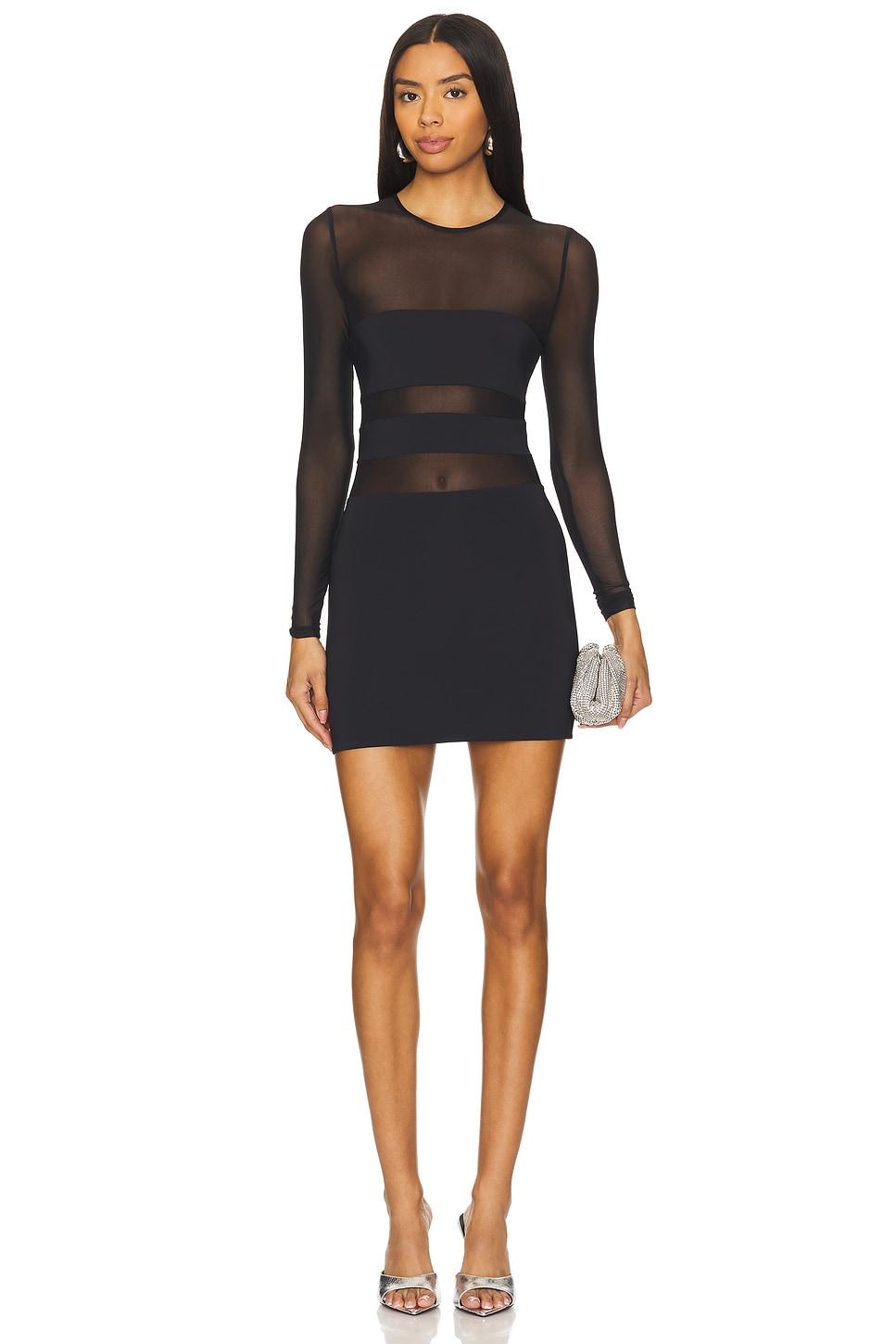 lars mesh mini dress