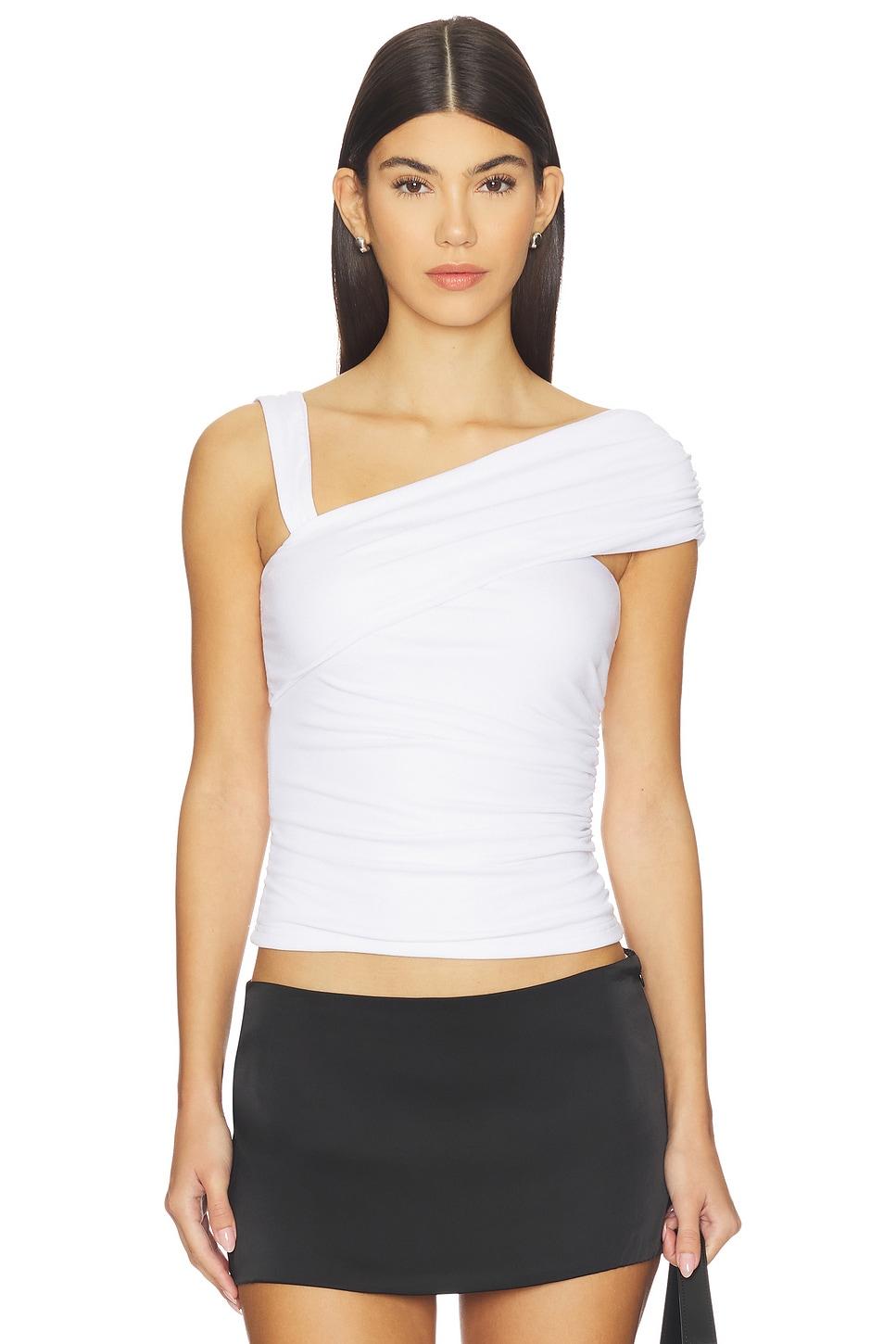 larsen drape off shoulder top