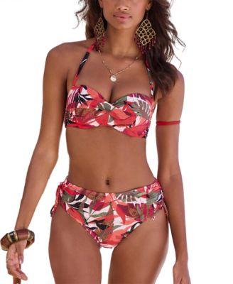lascana womens tropical print bikini swimsuit top bottom collection