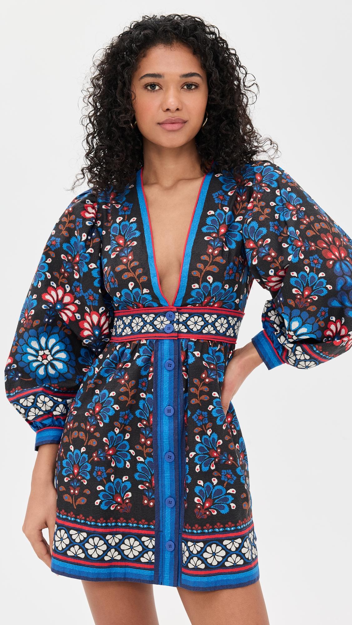 latina scarf black mini dress