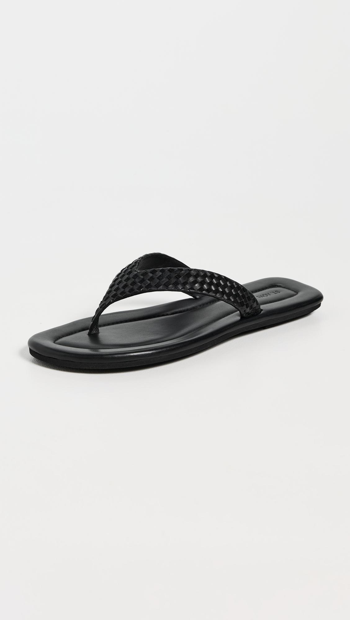 lattice weave thong flip flops