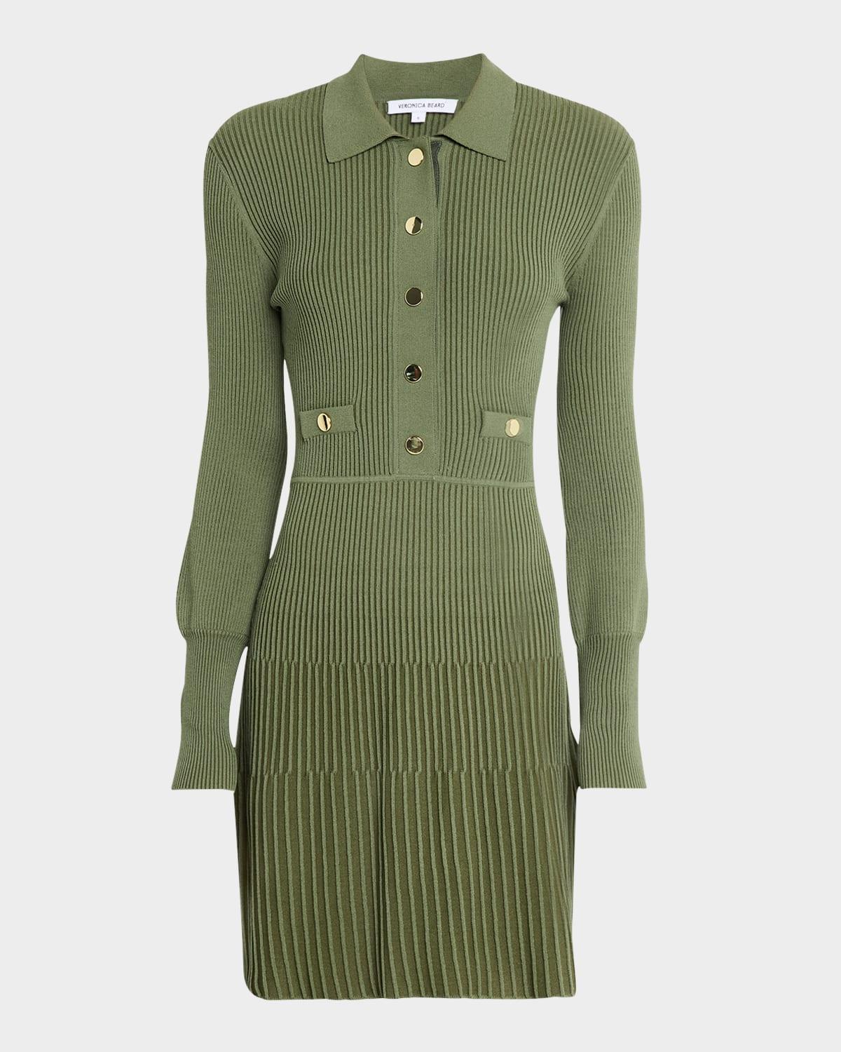 lauper long-sleeve ribbed mini dress