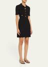 lauper short-sleeve ribbed mini dress