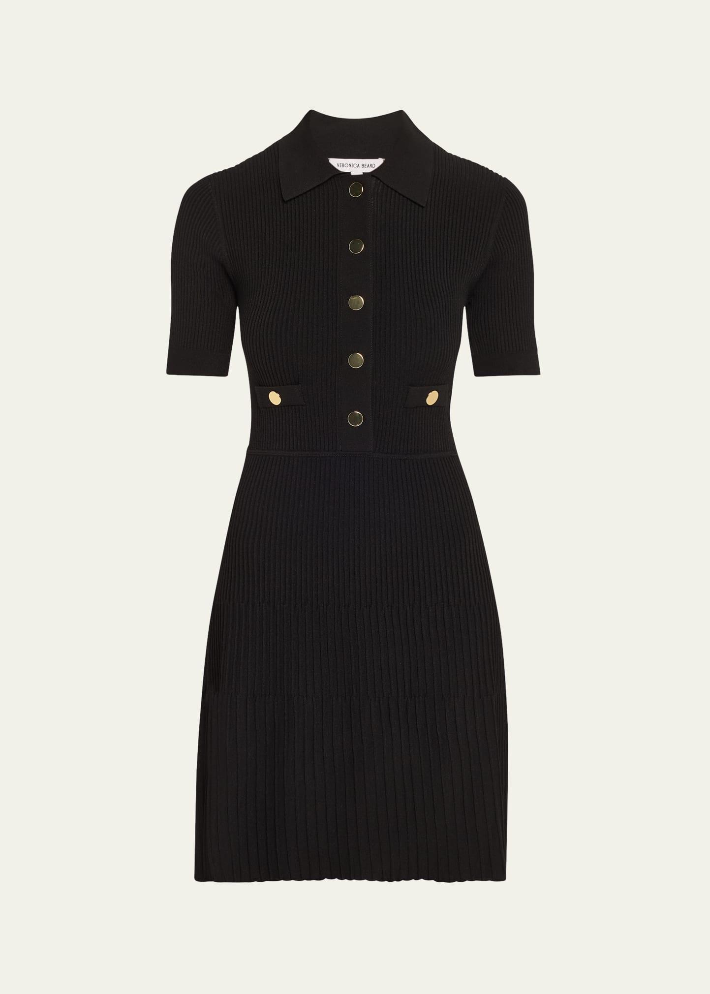lauper short-sleeve ribbed mini dress