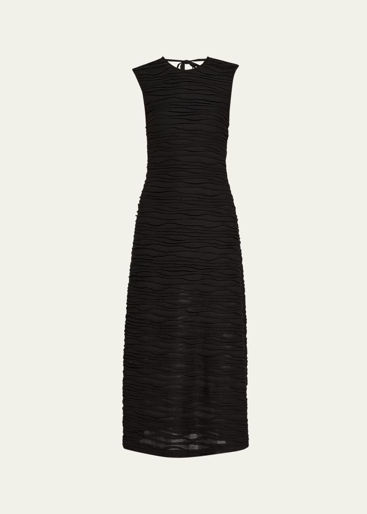 laura textured cotton dress