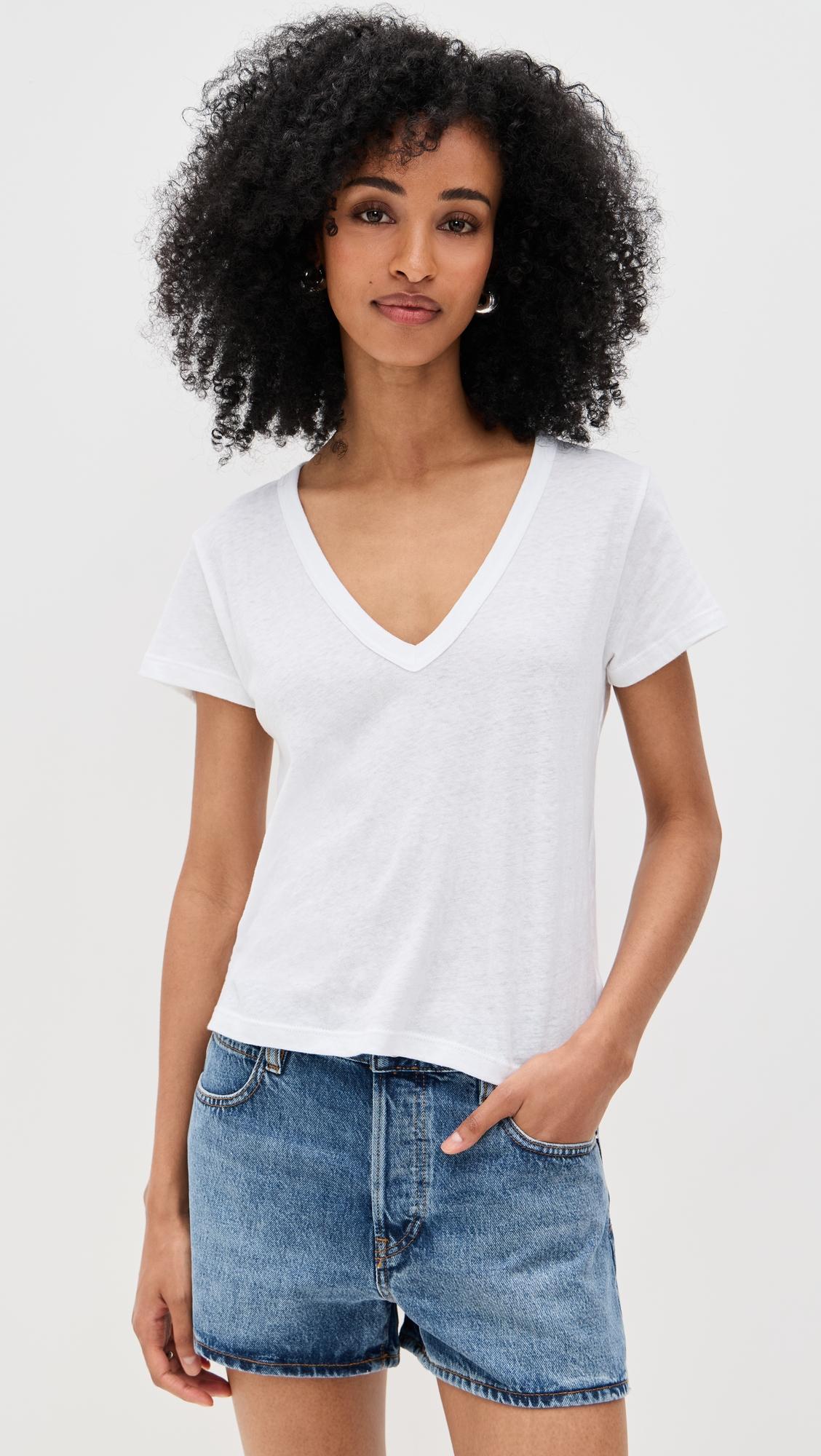 laura v neck tee