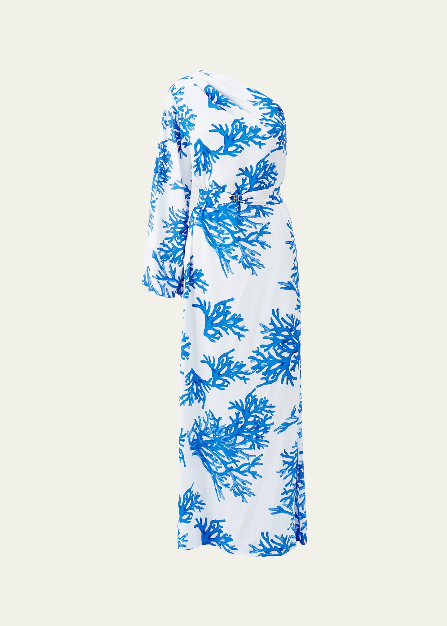 lauren asymmetric maxi dress