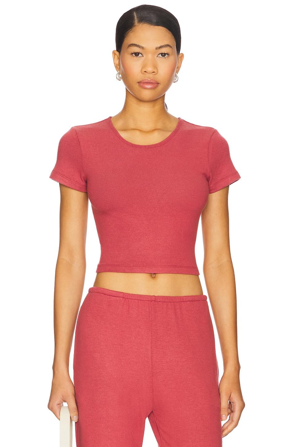 lauren crop slim fit tee