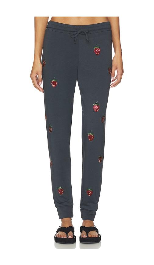 lauren moshi jess lounge pant in black.