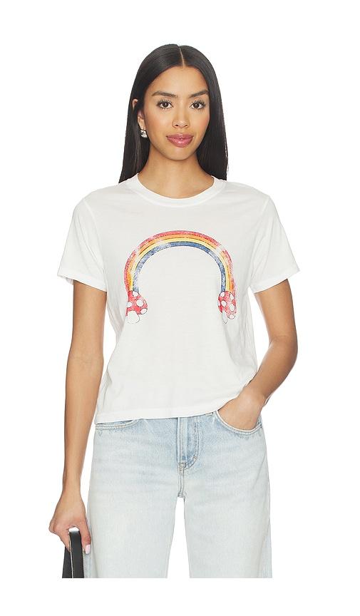 lauren moshi mushroom butterfly baby tee in ivory.