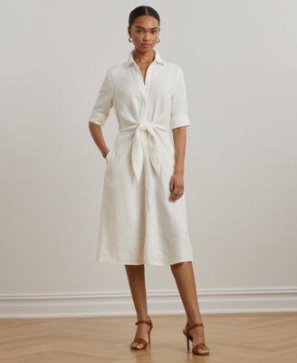 lauren ralph lauren 100 linen shirt dress 0p 22w