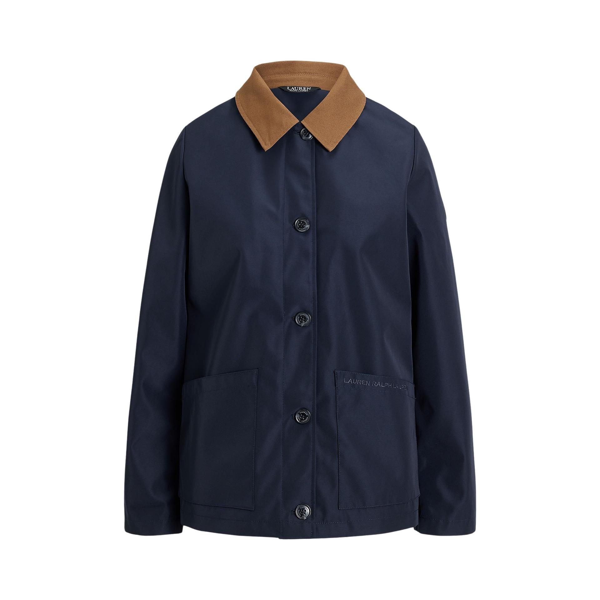 lauren ralph lauren bnd sh jt sb unlined coat blue polyester - women