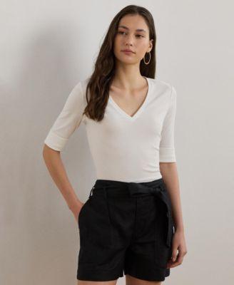 lauren ralph lauren elbow sleeve top
