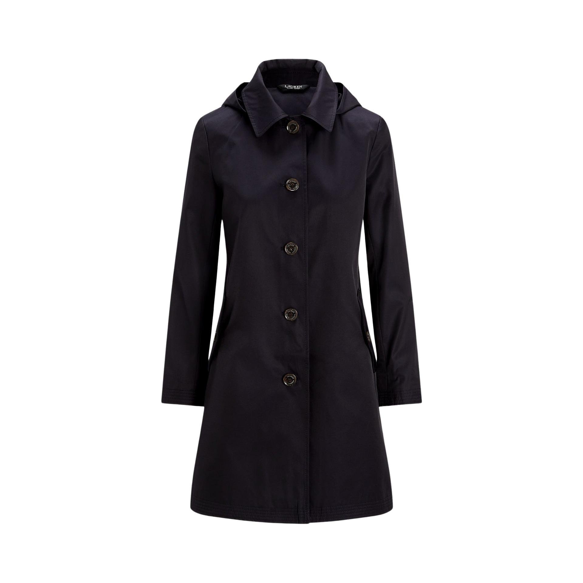 lauren ralph lauren sb rn 34 lined coat blue cotton polyester - women