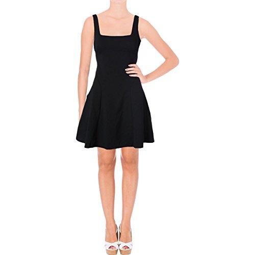 lauren ralph lauren women's fit & flare cutout dress (2, black)