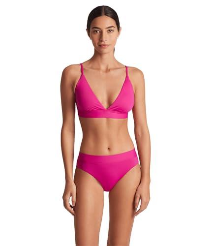 lauren ralph lauren womens beach club solids triangle v-neck bikini top freesia 10 one size
