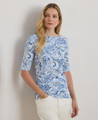 lauren ralph lauren womens boat neck t shirt