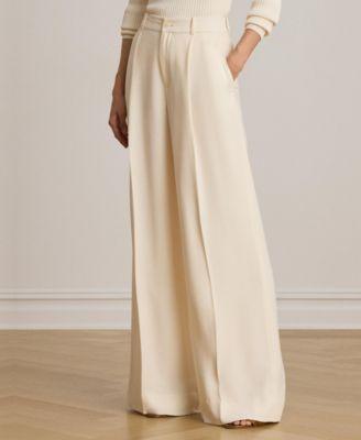 lauren ralph lauren womens high rise wide leg pants