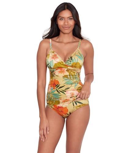 lauren ralph lauren womens island tropical surplice underwire tankini top multicolor 14