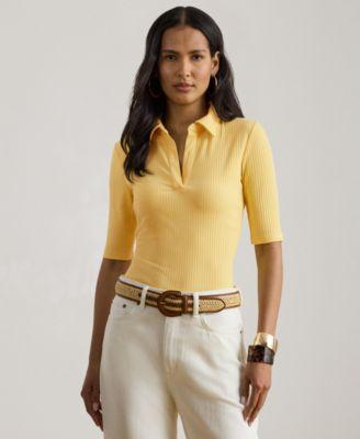lauren ralph lauren womens johnny collar polo t shirt