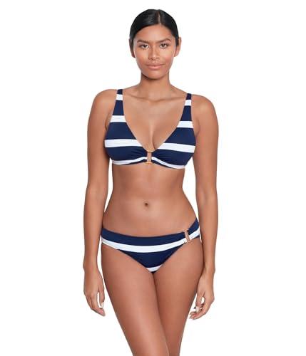 lauren ralph lauren womens mariner stripe ring over the shoulder top blue 14